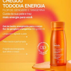 Tododia Gel Baño Energizante Flor de Jengibre y Mandarina 300ml